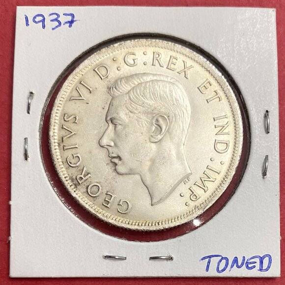 Phenominal 1937 Canada Uncirculated Silver $1 Dollar Coin! - Picture 3 of 15
